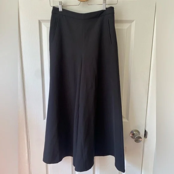 Catherine Malandrino Black Capri Flare Pant - Picture 1 of 7